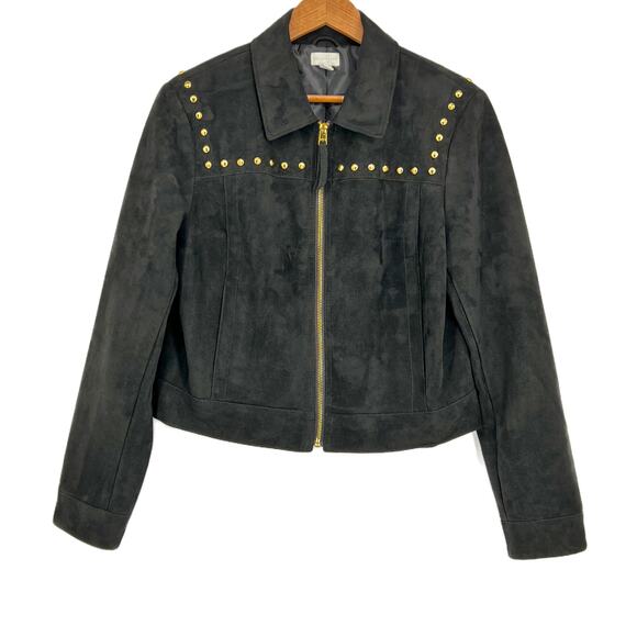 Belle + Sky Faux Suede Studded Jacket size Large - Picture 5 of 13